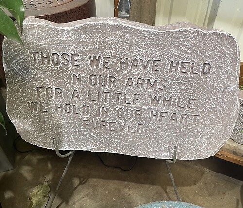 Concrete Plaque with Easel