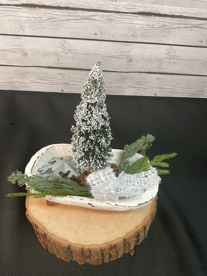 Small Dough Bowl with Tree