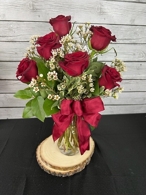 Thoughts of You Bouquet with Red Roses - Deluxe