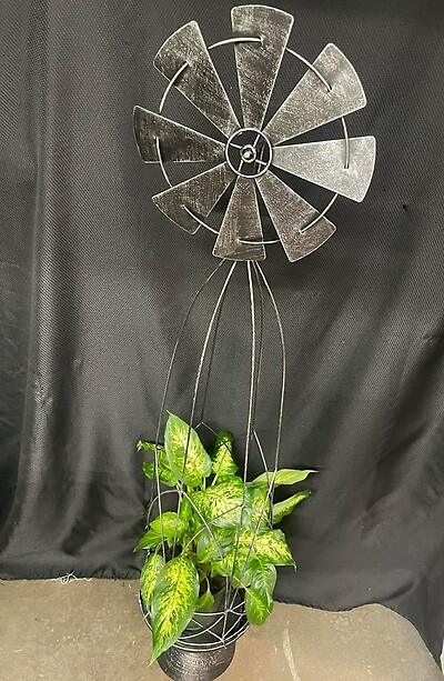 Big Windmill Plant Stand with plant